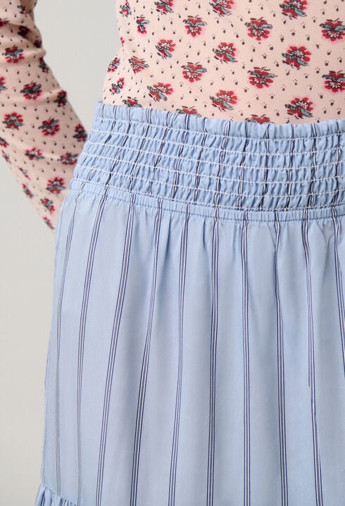 Long striped skirt
