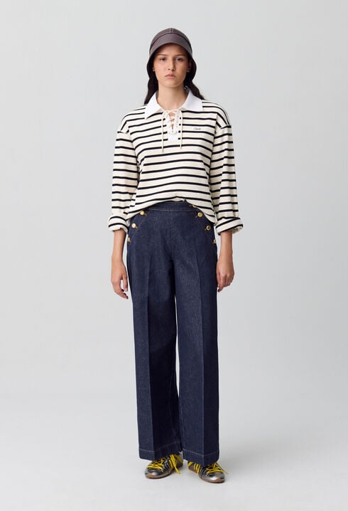 Wide-Leg Sailor Jeans