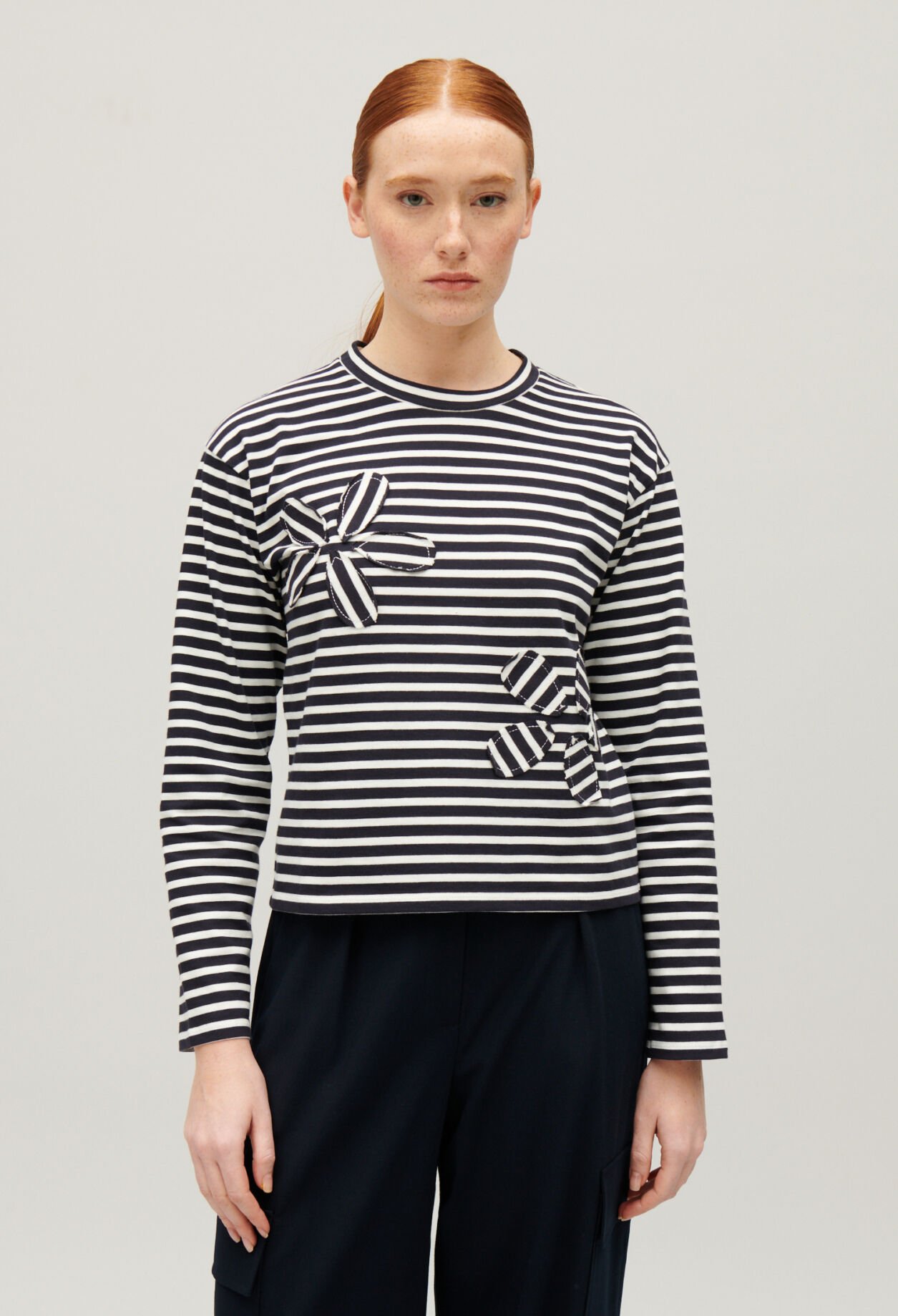 Navy striped T-shirt