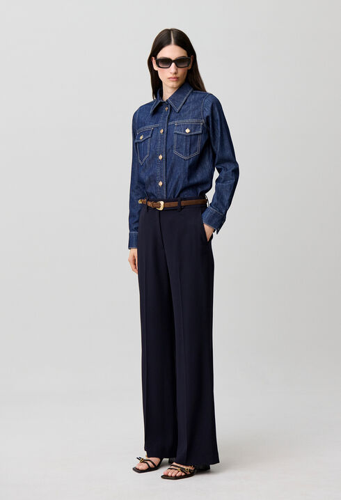 Tailored Straight-Leg Trousers