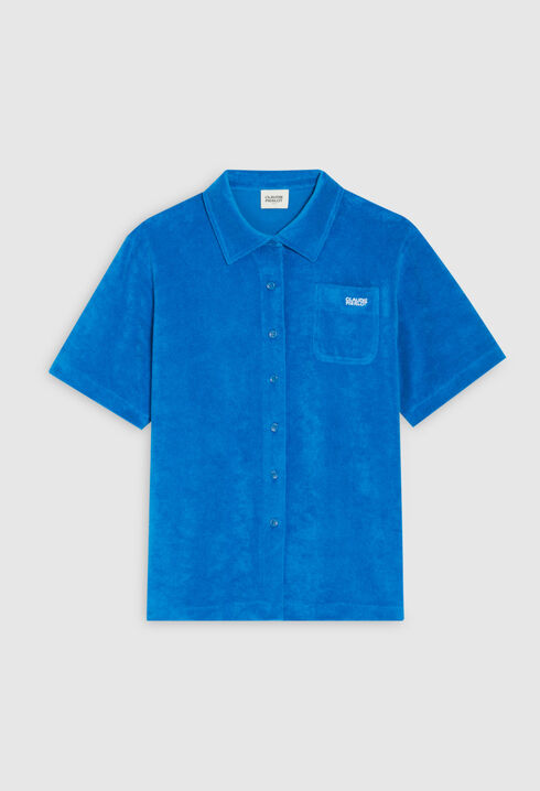 Blue terry shirt