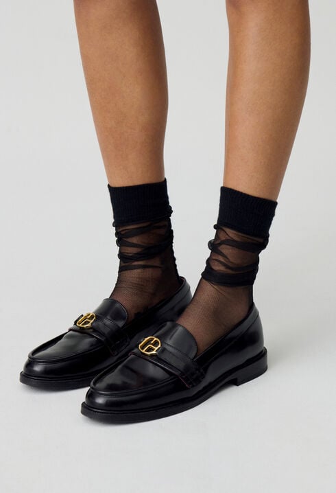 Leather loafers