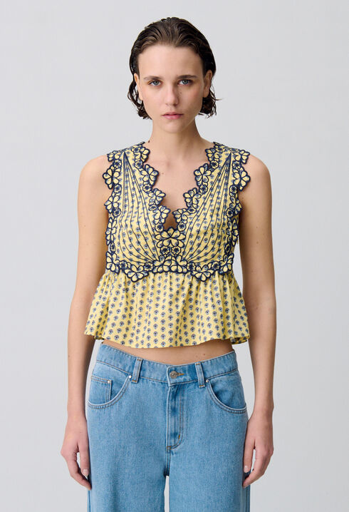 Ruffled Tank Top