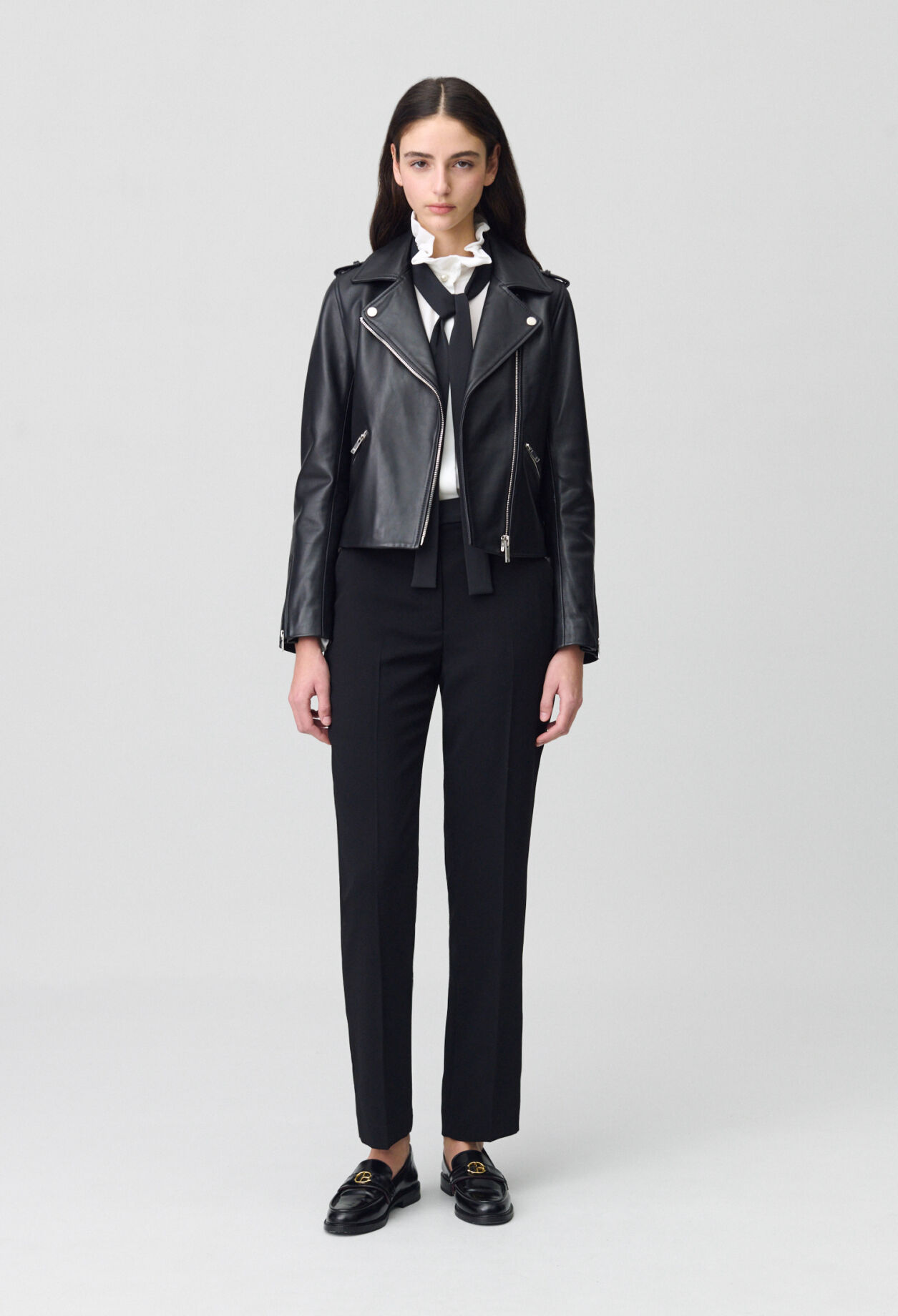 Smooth leather jacket 