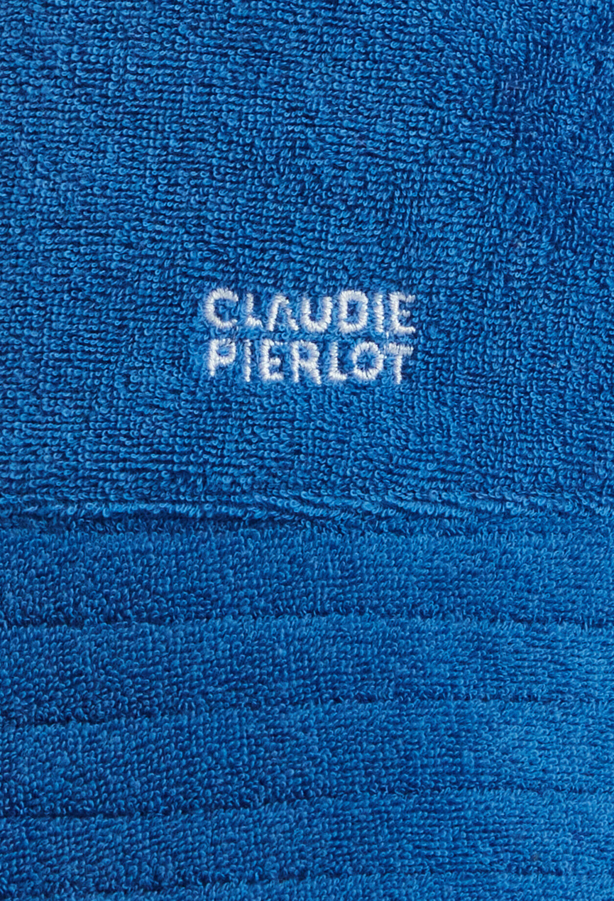 Blue terry bucket hat