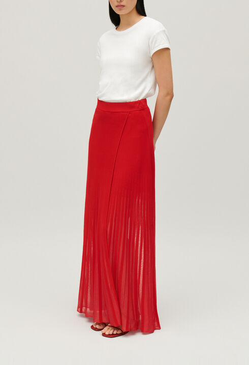 Long knit skirt