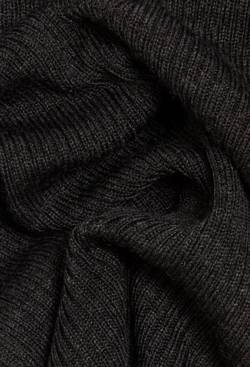 Grey marled knit maxi dress