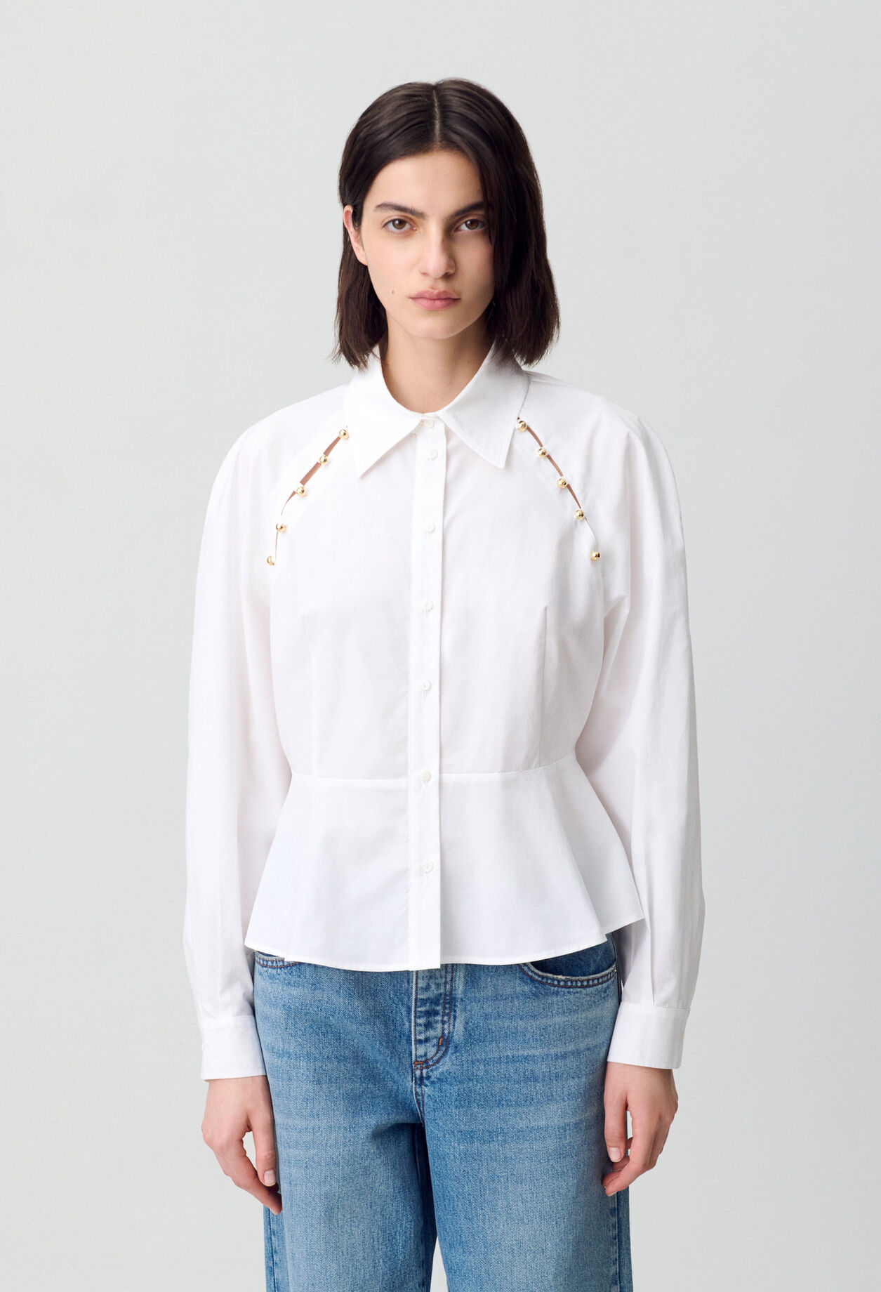 CLAUDIE PIERLOT クローディピエルロ ブラウス シャツ パール ブラウス シャツ パール襟ブラウス レディース : ZOZOTOWN Yahoo