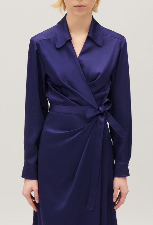 Midi wrap dress