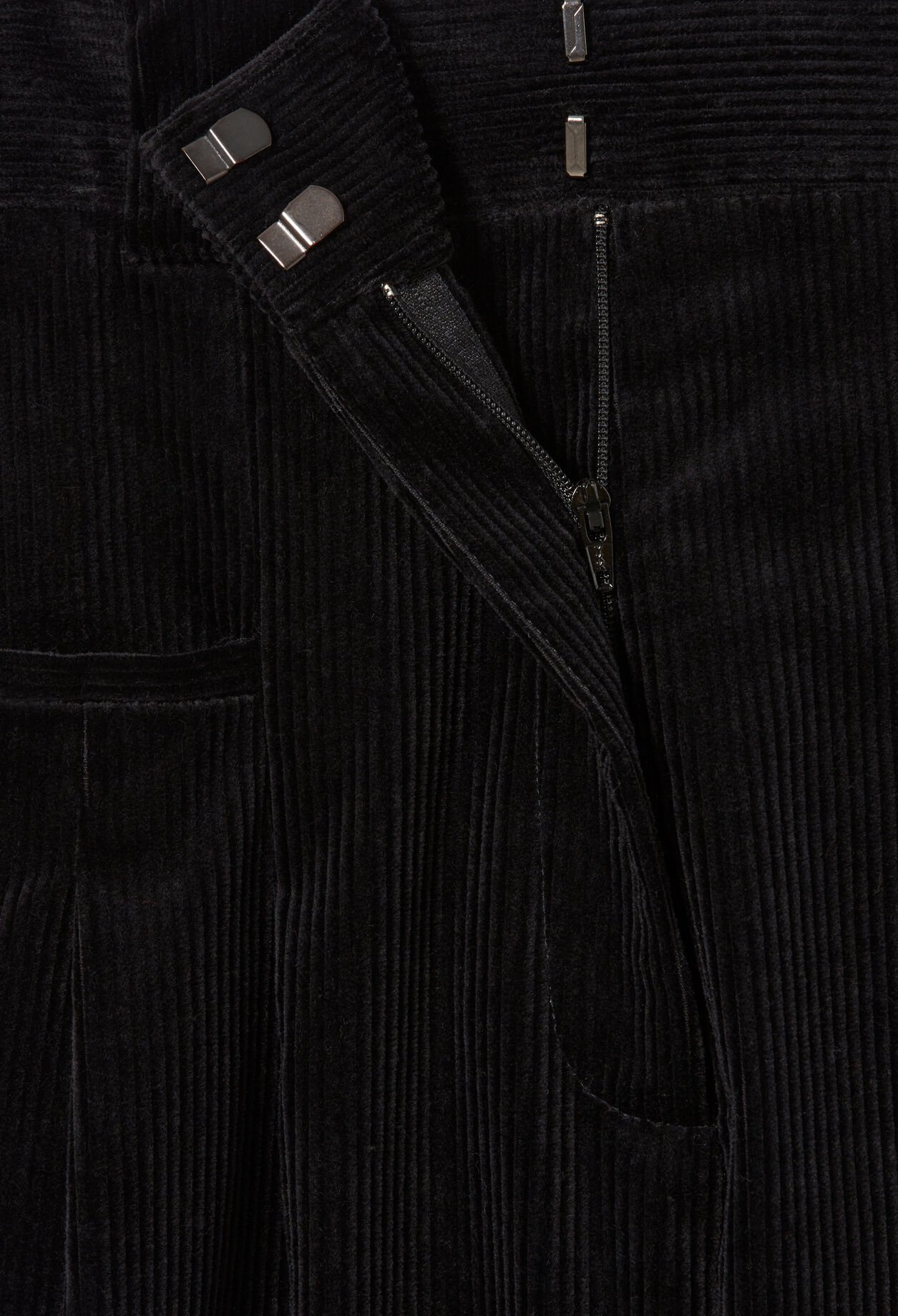 Wide-Leg Velvet Trousers