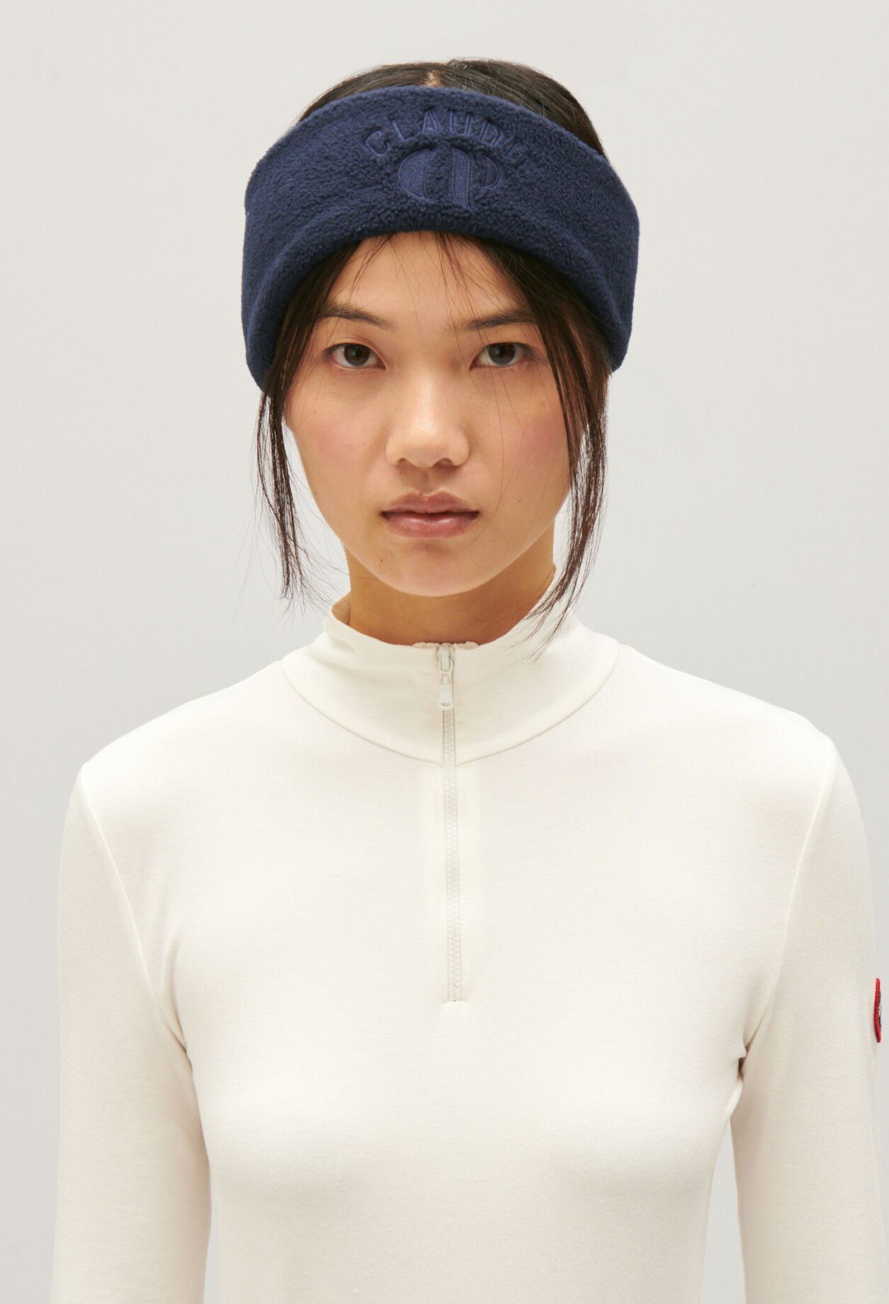 Fleece headband blue