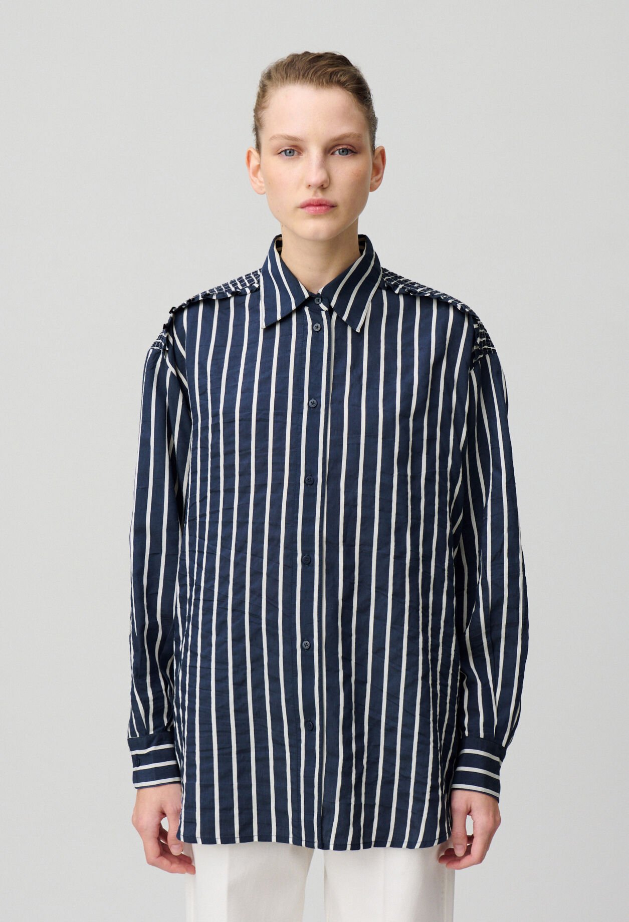 Striped fluid shirt