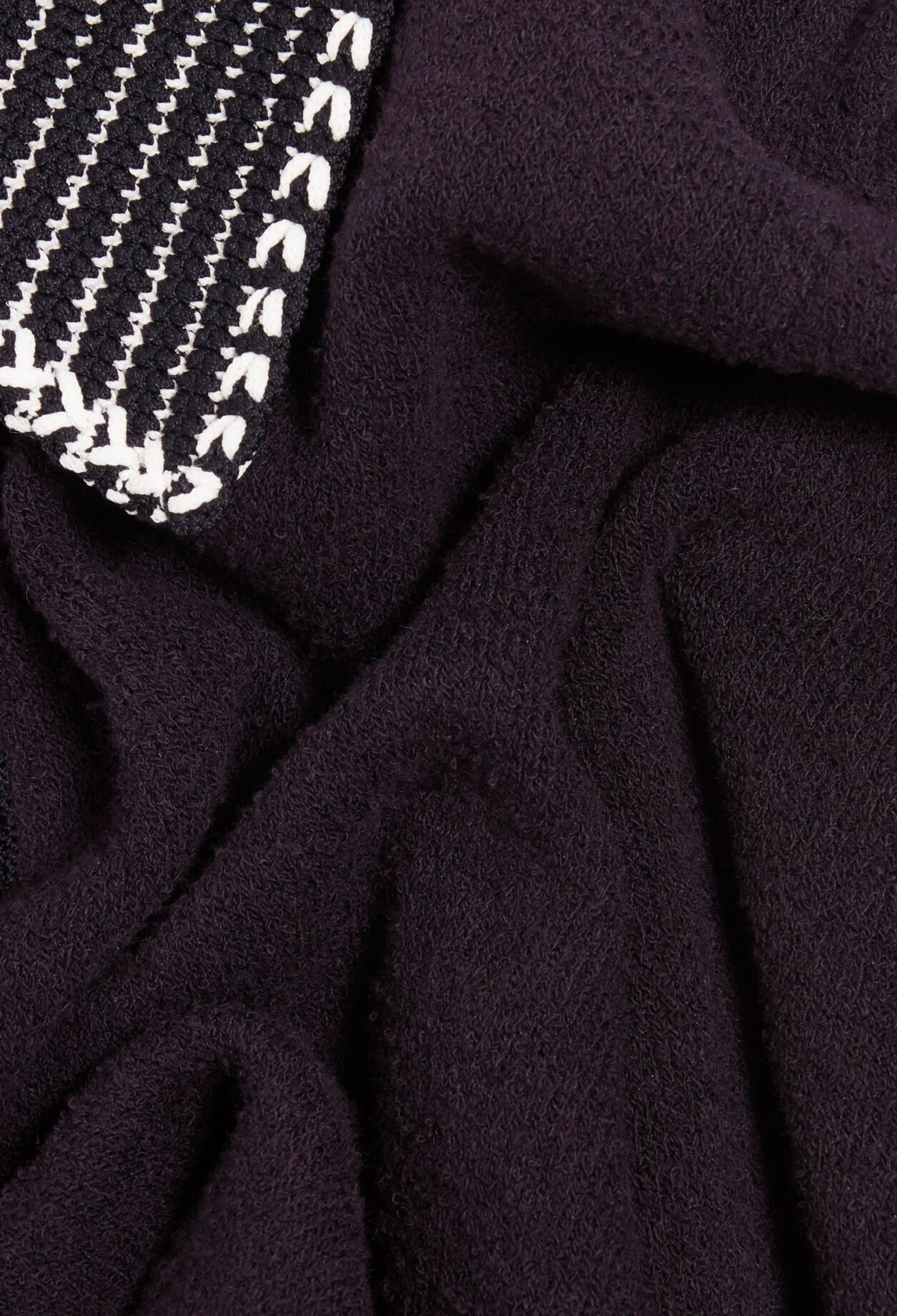 Cropped knit cardigan