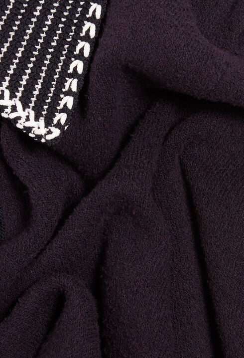 Cropped knit cardigan