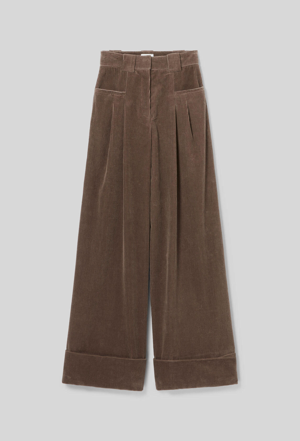 Wide-Leg Velvet Trousers