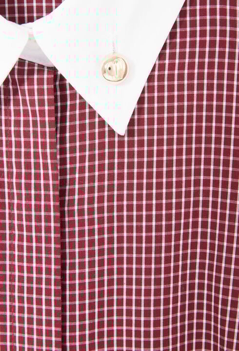Short checked dress