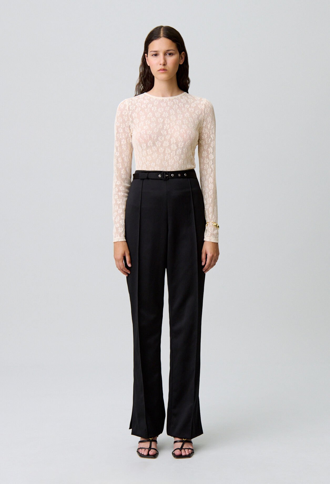 Sheer lace top