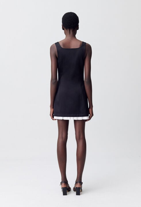 Pleated Mini Dress