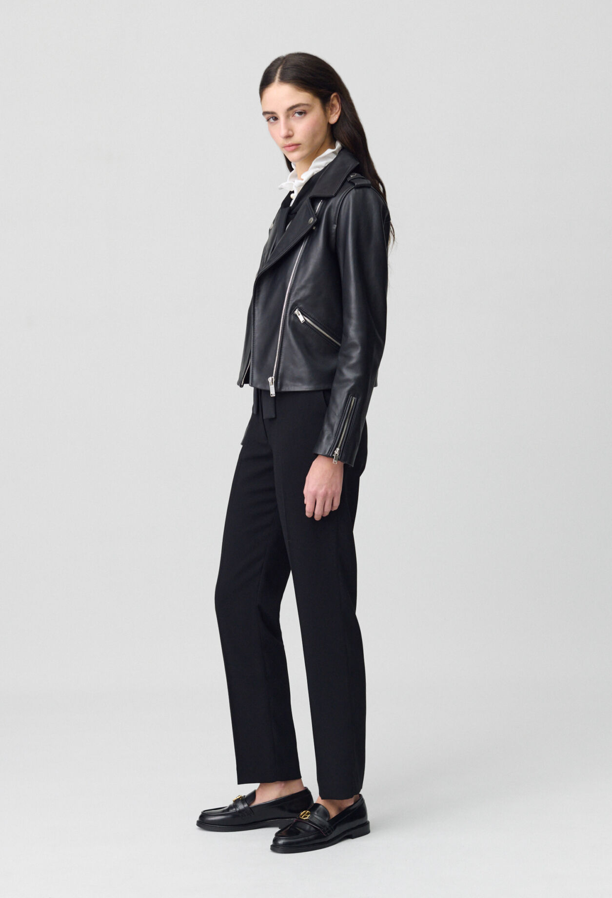 Smooth leather jacket 