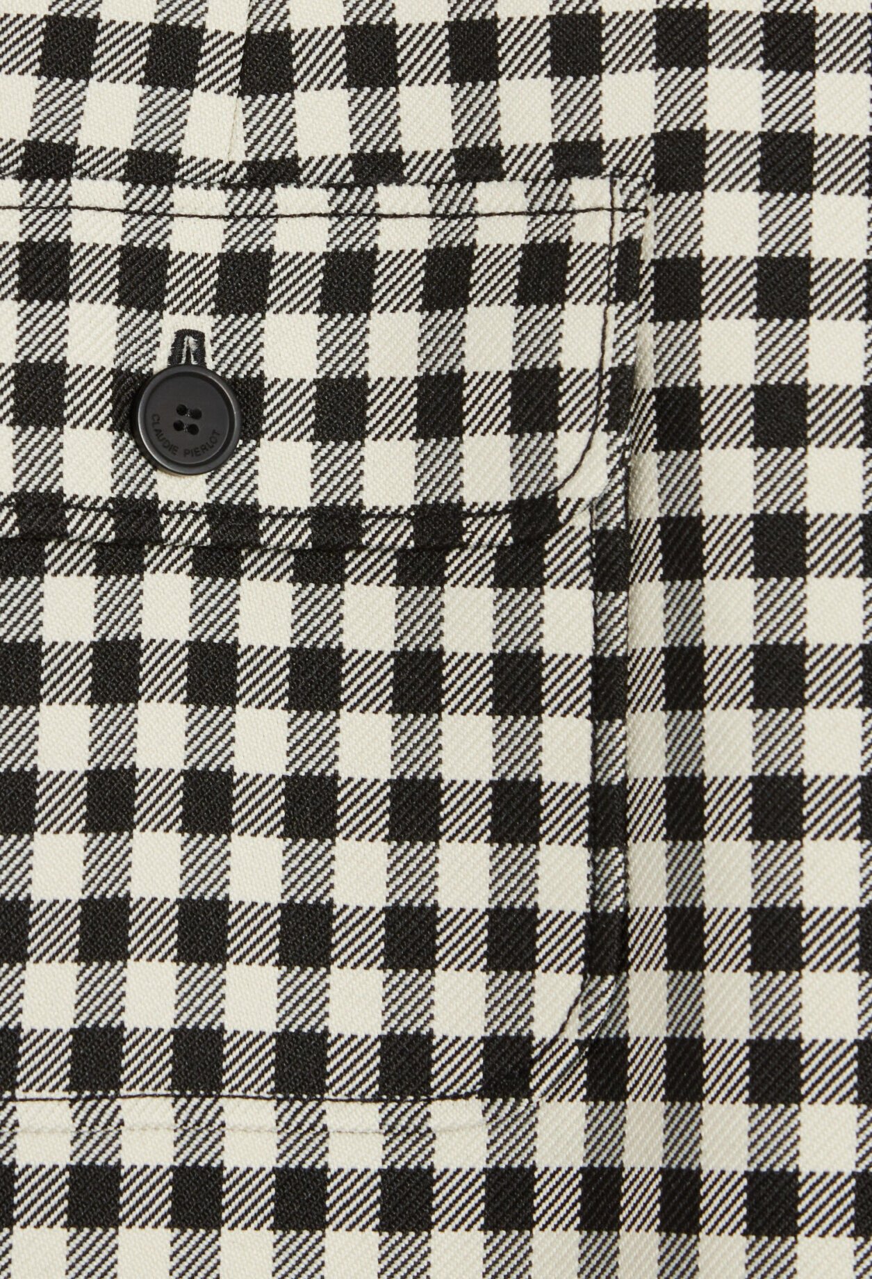 Two-tone checked miniskirt