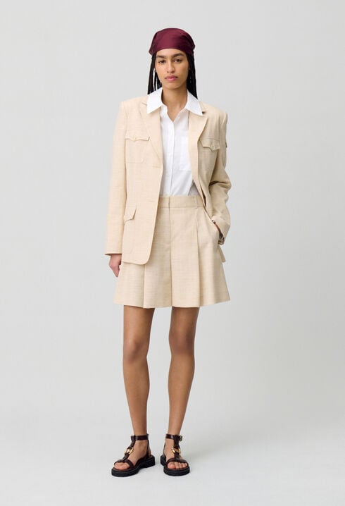Pleated Shorts