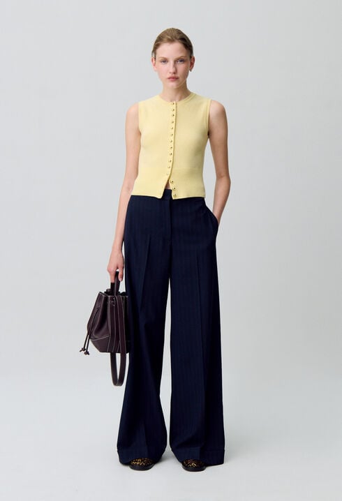 Button-Up Knitted Top