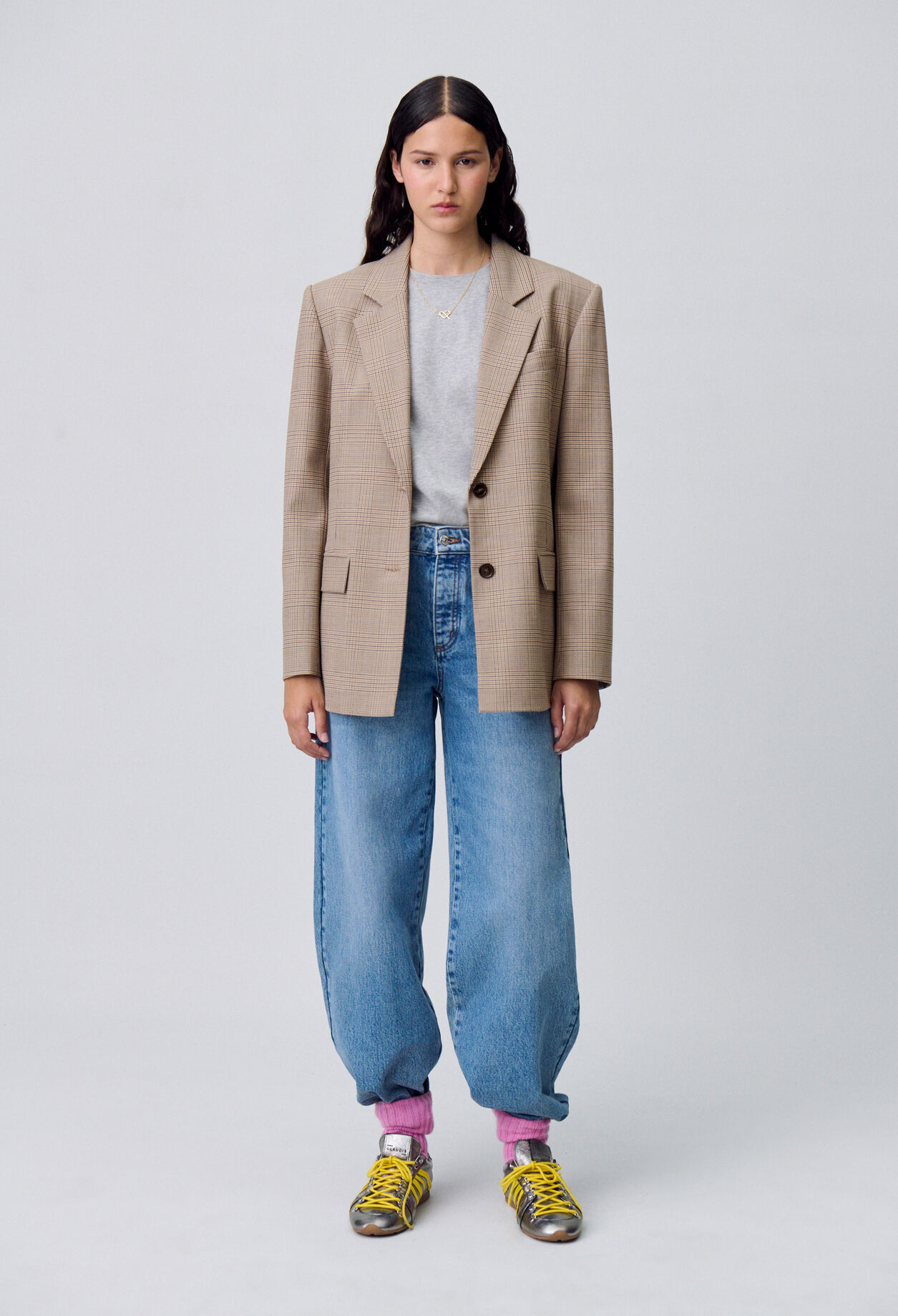Checked Tailored Blazer