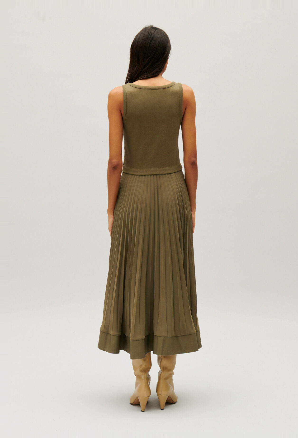 Illusion effect maxi dress