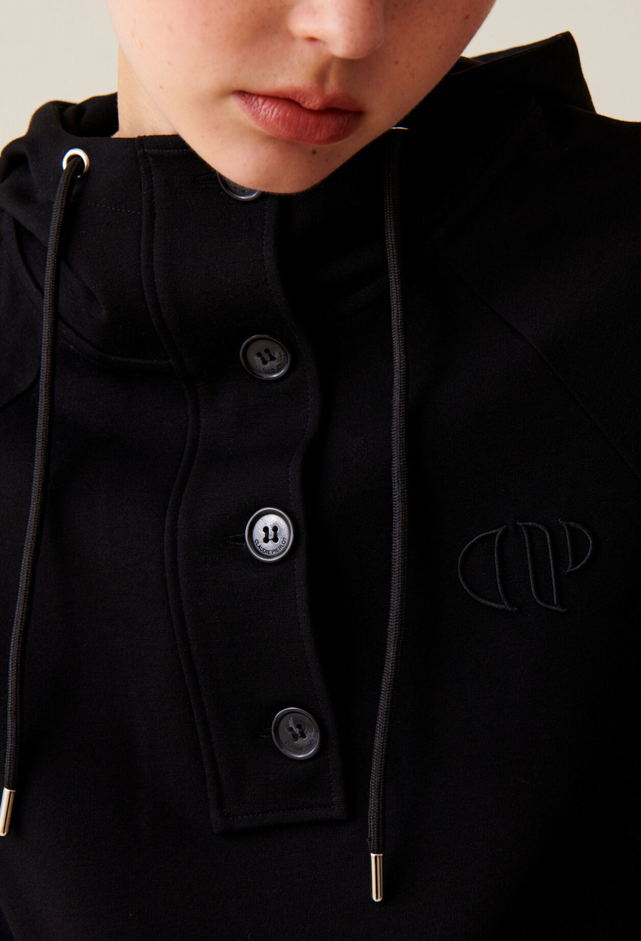 Black oversized hoodie