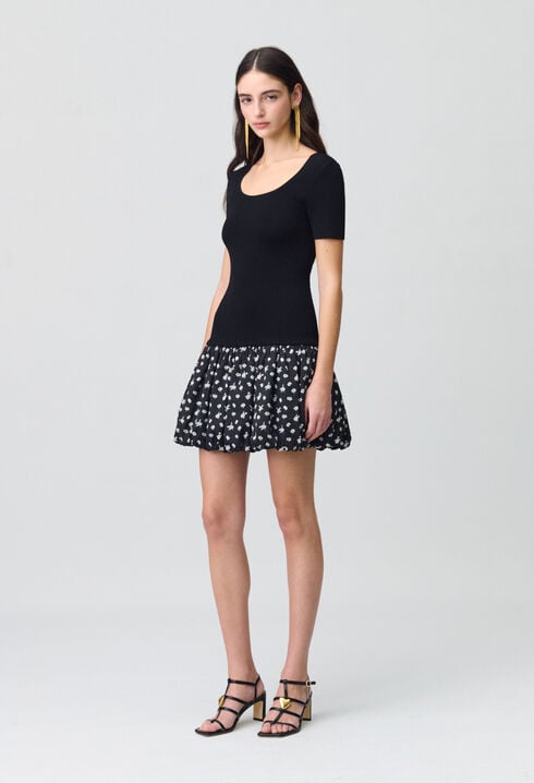 Short Bubble Dress with Polka Dots