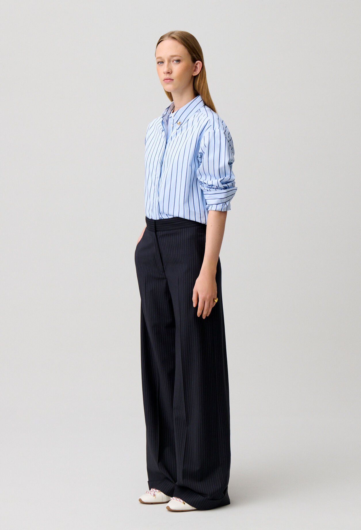 Oversized Striped Shirt