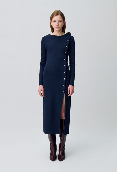 Long knit dress