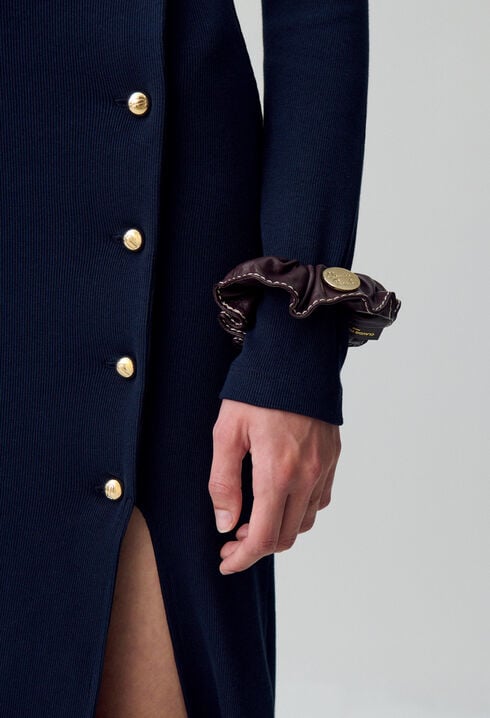 Leather Scrunchie