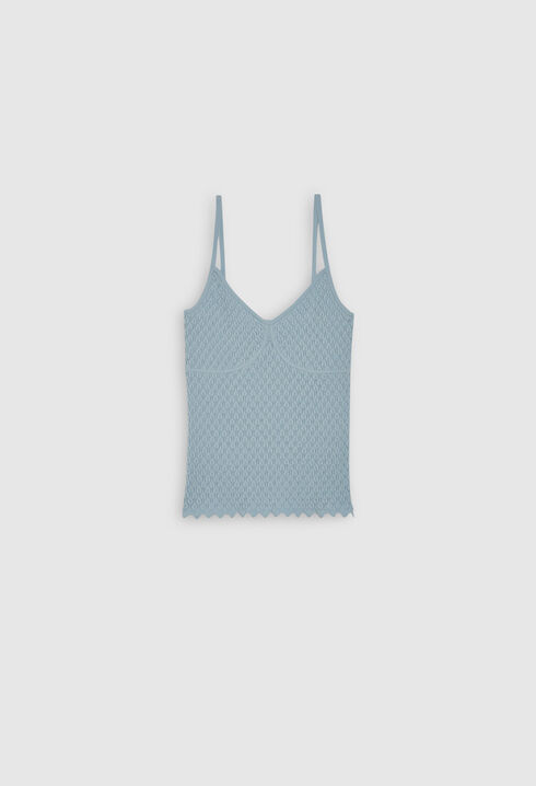 Fancy knitted tank top