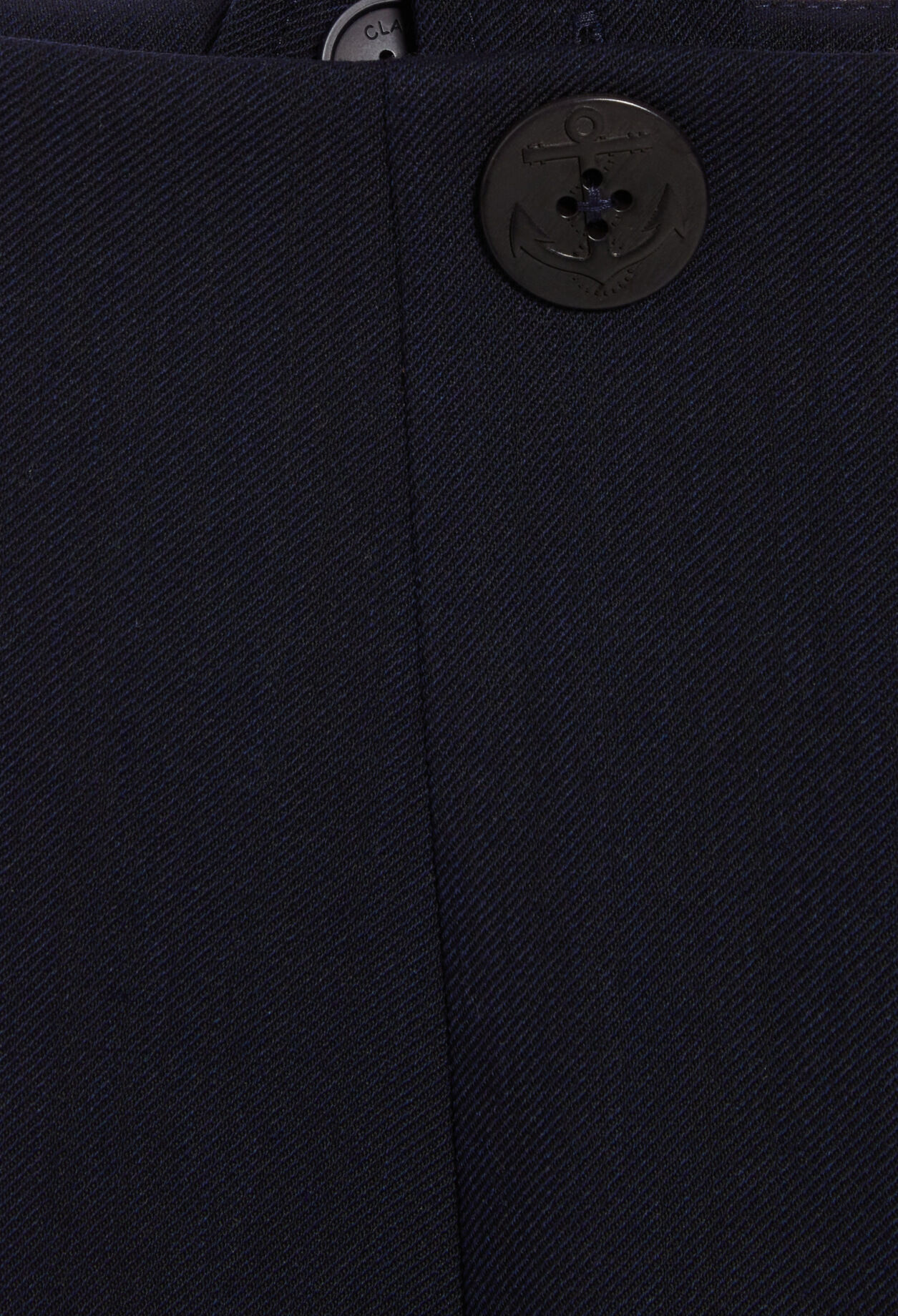 Navy trousers with braces