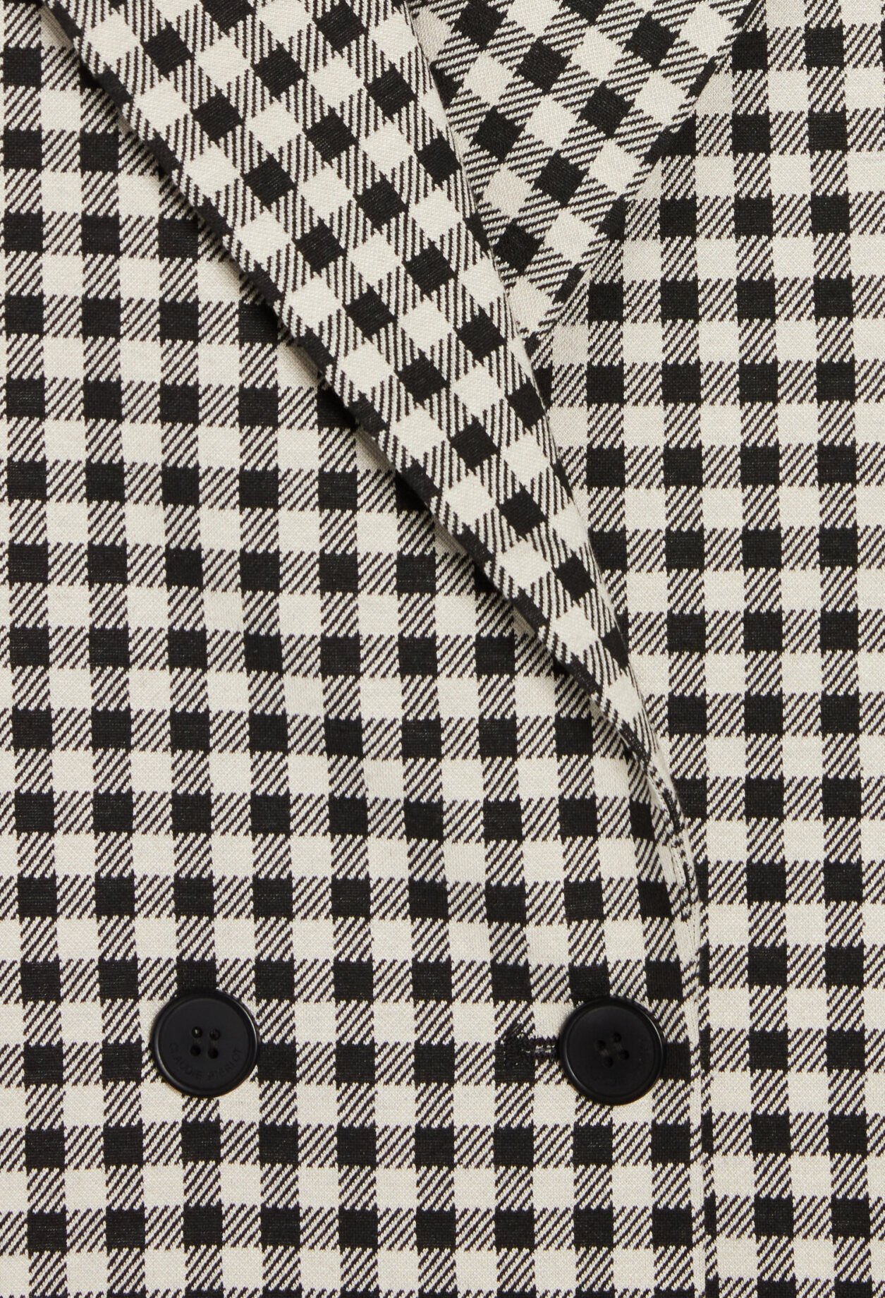 Two-tone vichy suit jacket