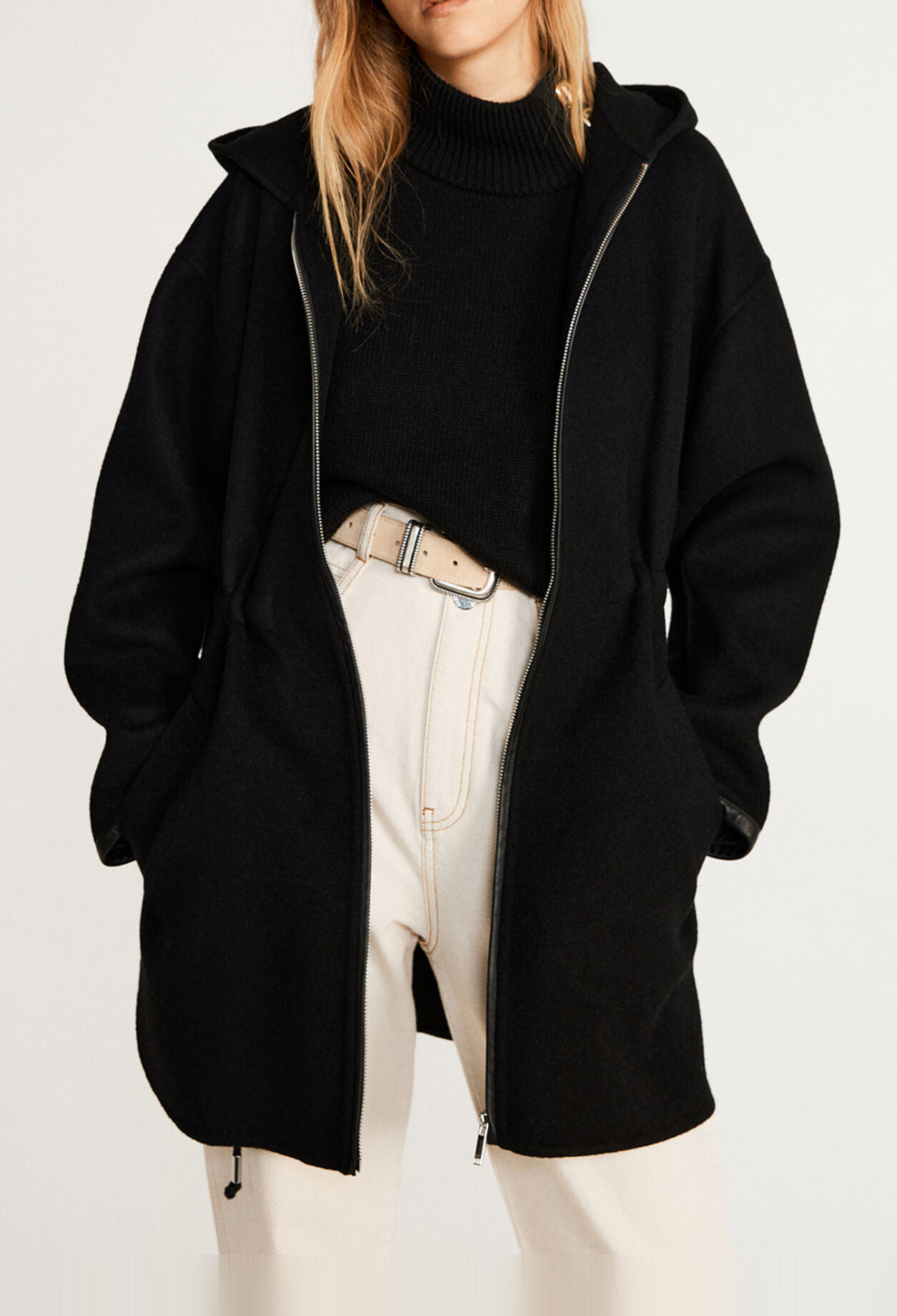 Hooded coat