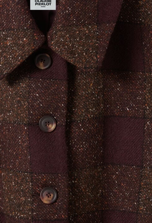 Wool blend coat