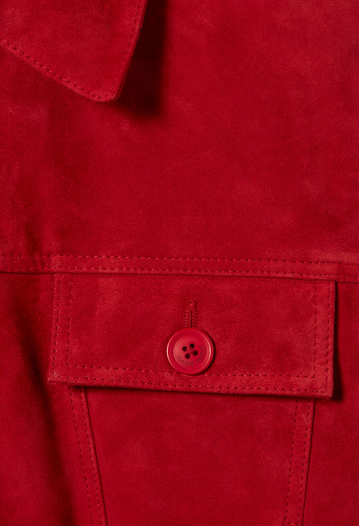 Red suede jacket