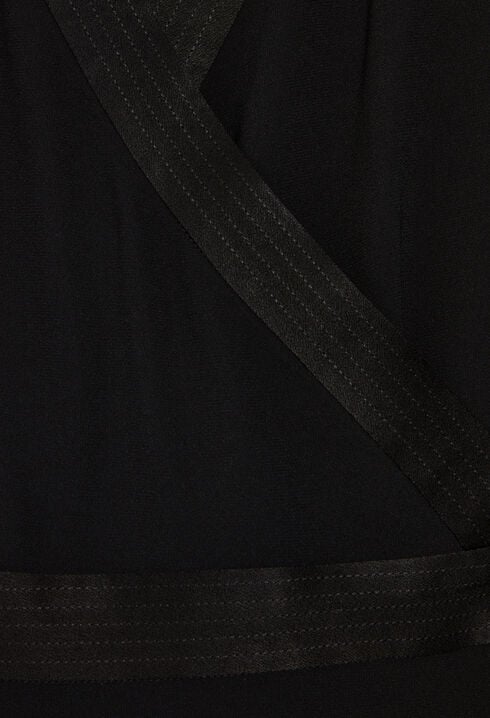 Black wrap dress