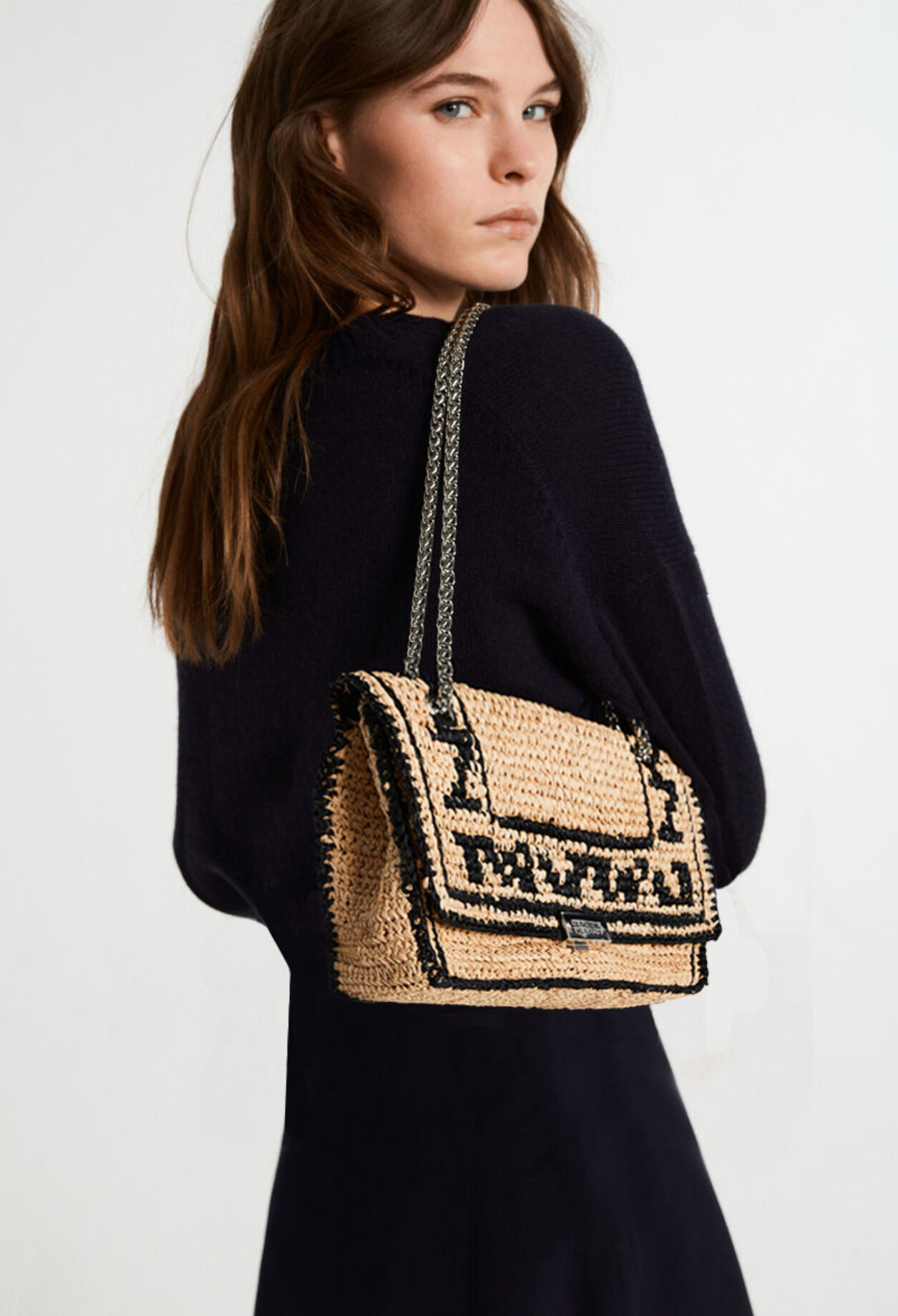 Sac raphia claudie pierlot top