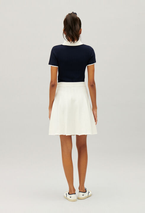 Ecru tennis skirt