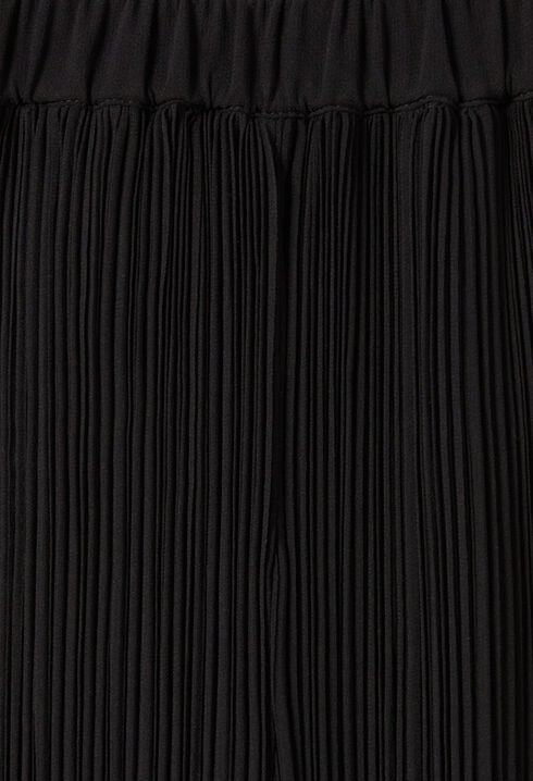 Pleated Flowy Ruffle Trousers