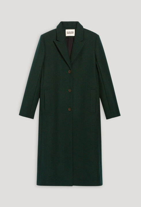 Mid-length straight coat