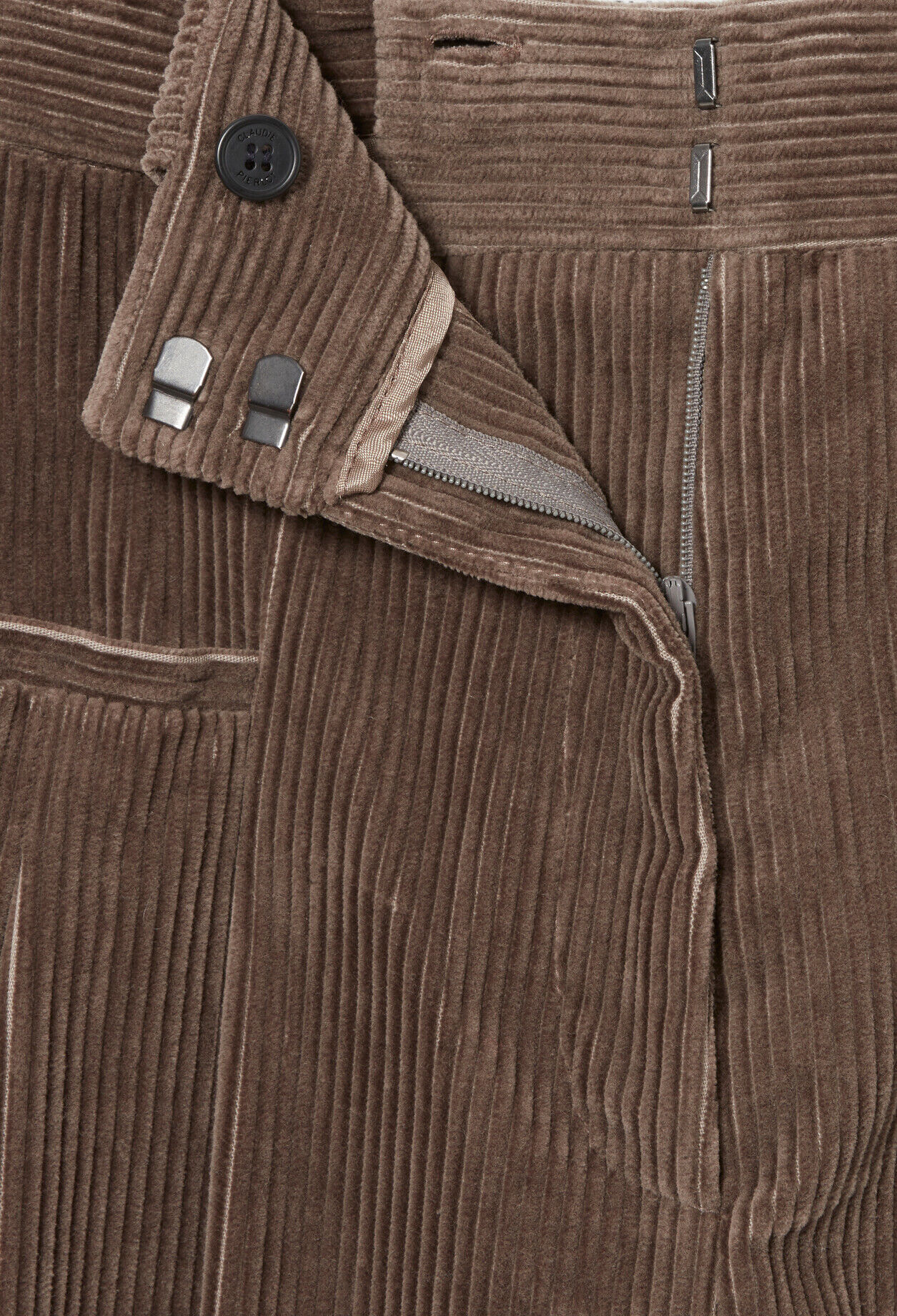 Wide-Leg Velvet Trousers