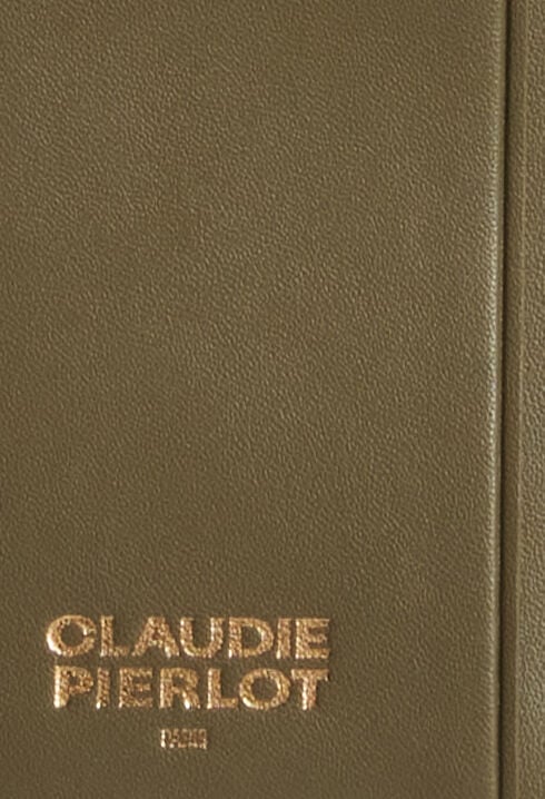 Leather cardholder with shoulder strap