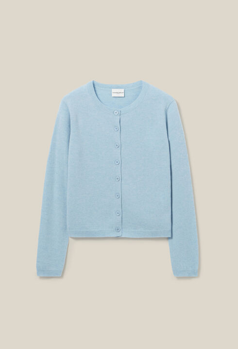 Wool Cardigan w/ CP Embroidery