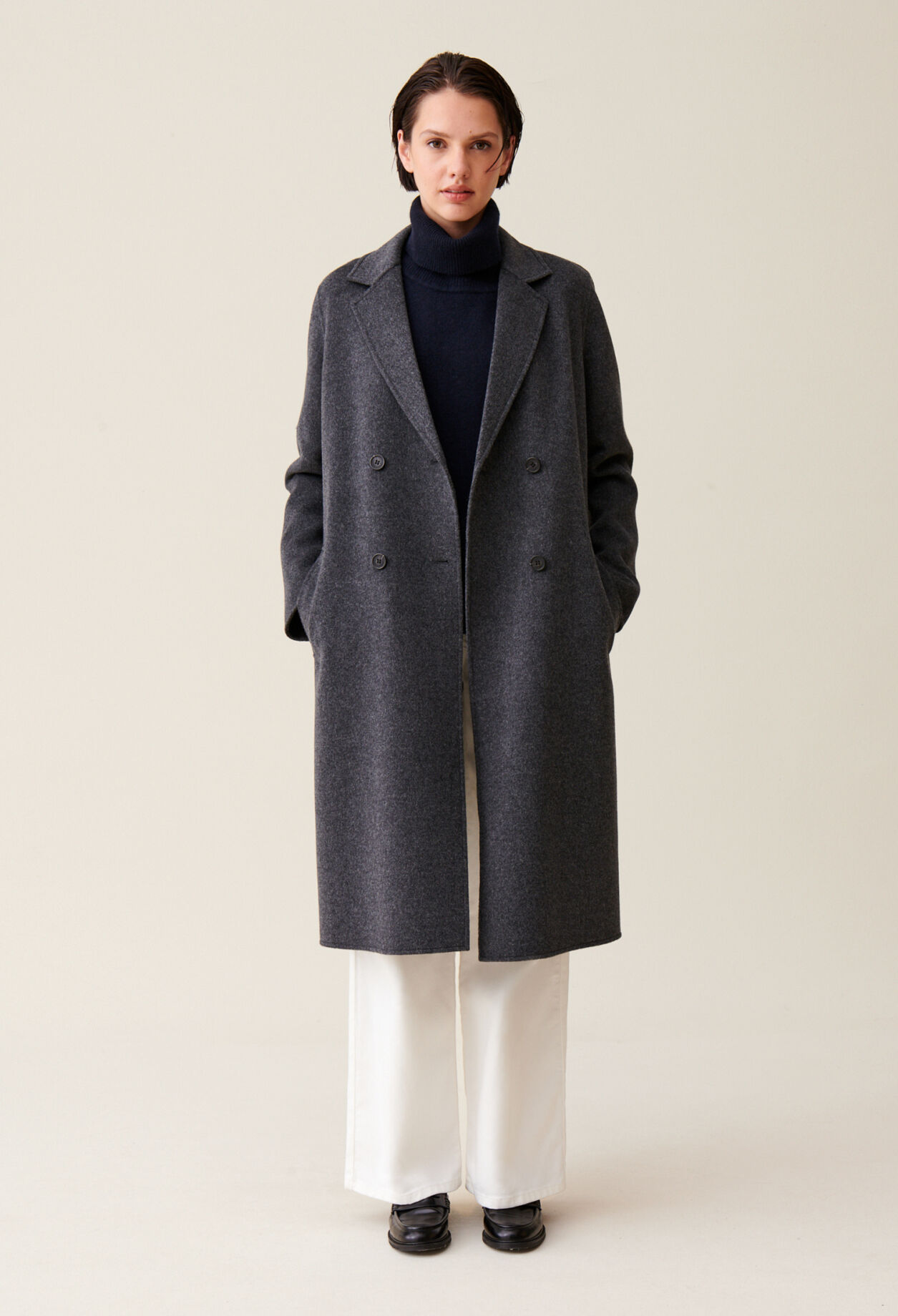 Double sided wool coat shop