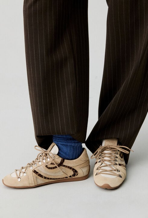 Suede trainers