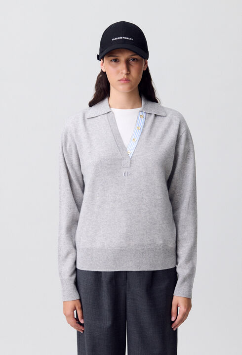 Wool Polo Jumper